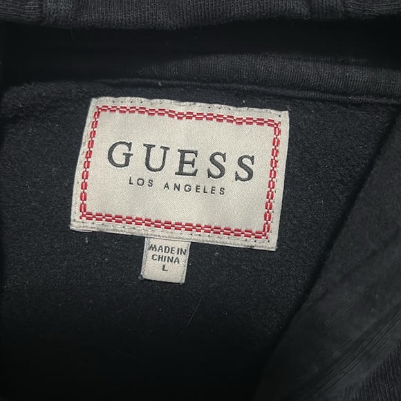 Vintage Guess Black Logo Hoodie - Picture 3 of 4